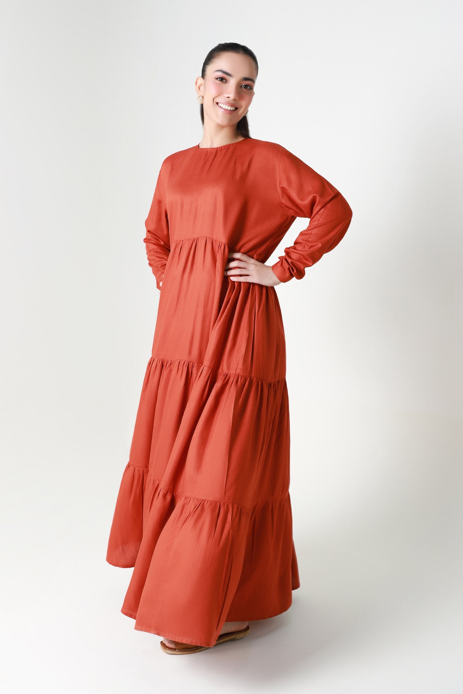 Dyed Twill Dress