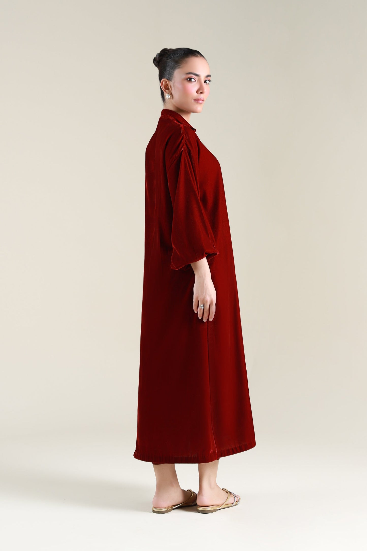 Dyed Velvet Shirt