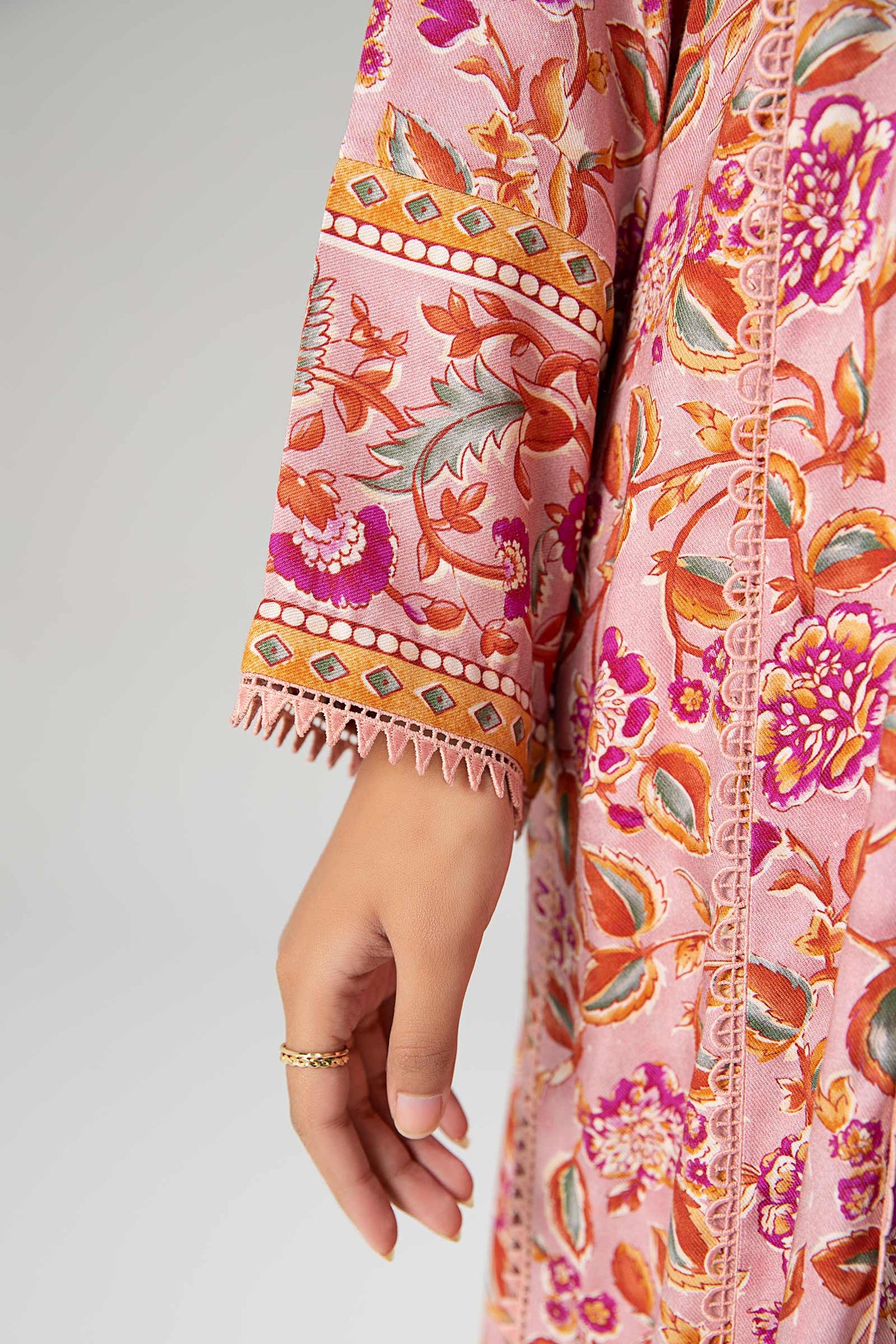 Printed Herringbone Shirt