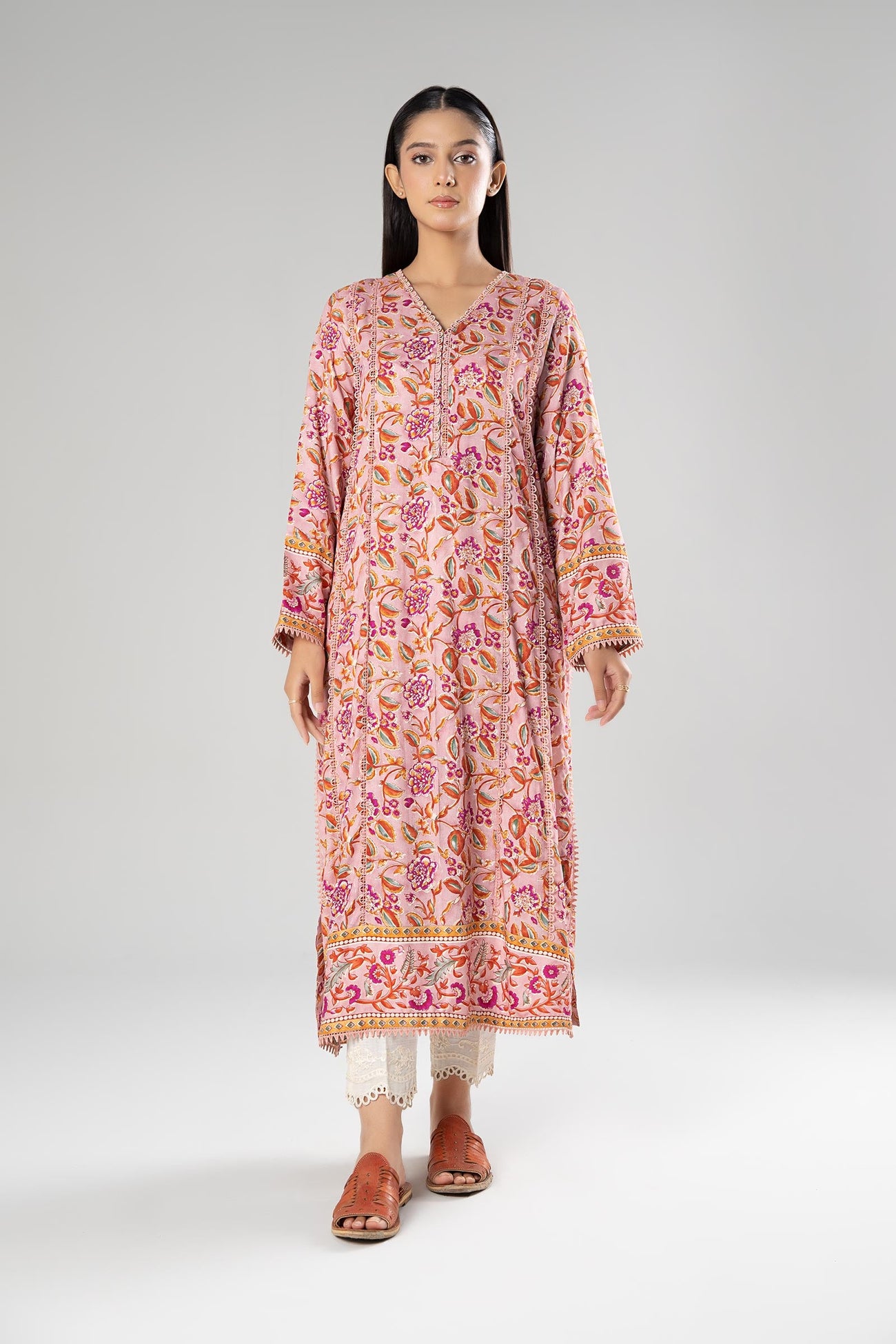 Printed Herringbone Shirt