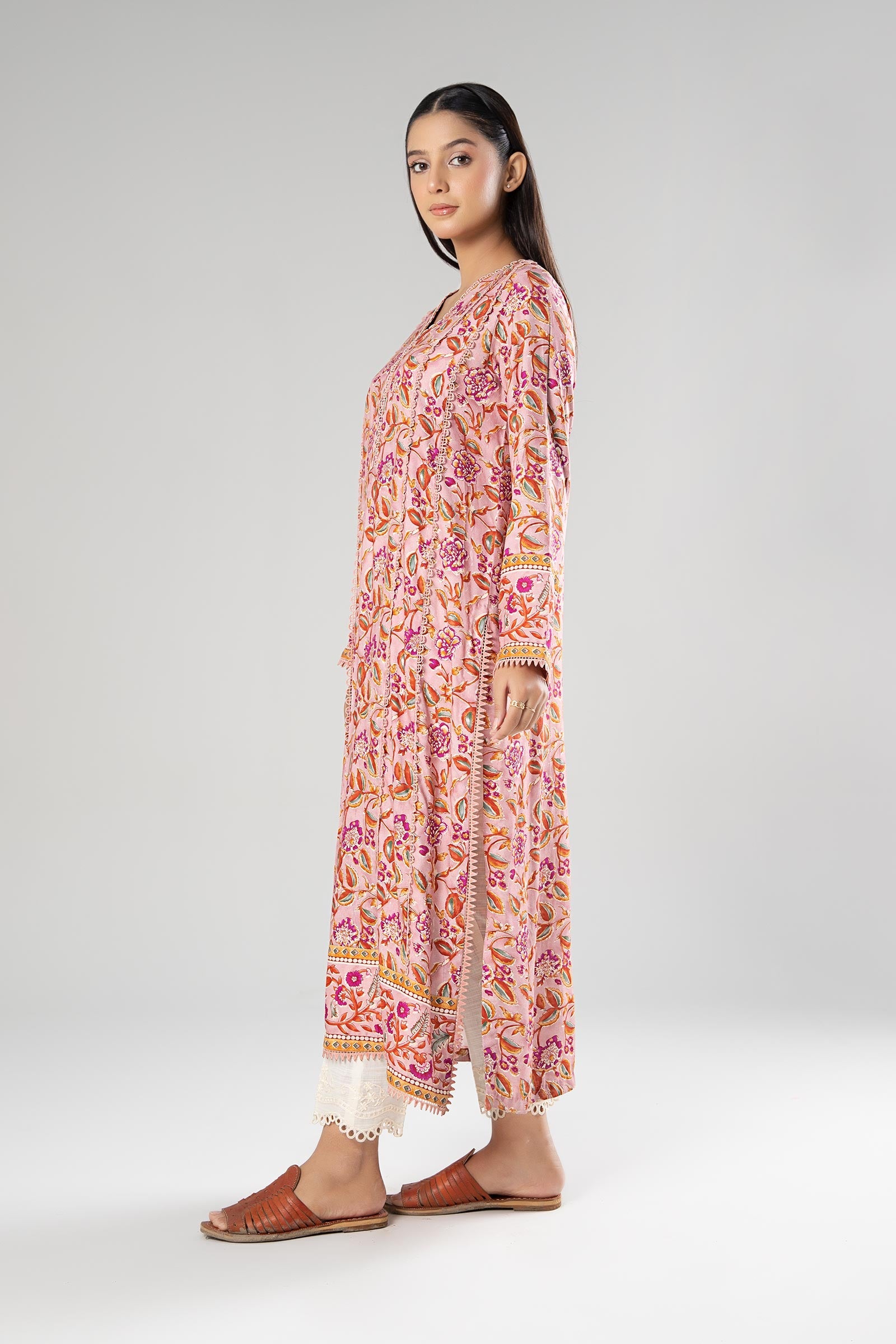 Printed Herringbone Shirt