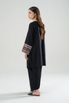 2 Pc Embroidered Textured Suit