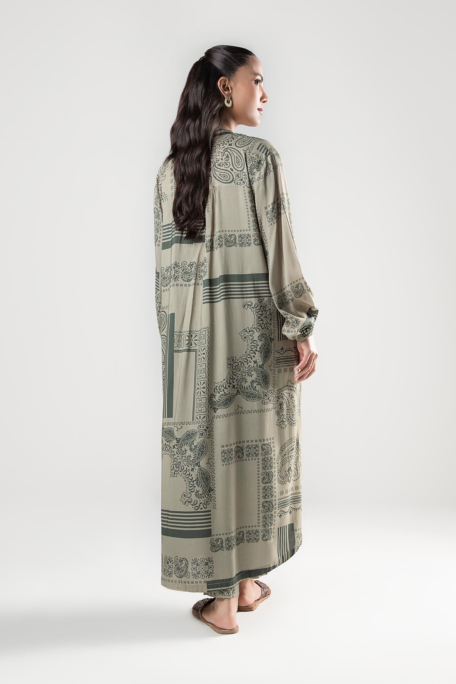 2 Pc Printed Twill Suit