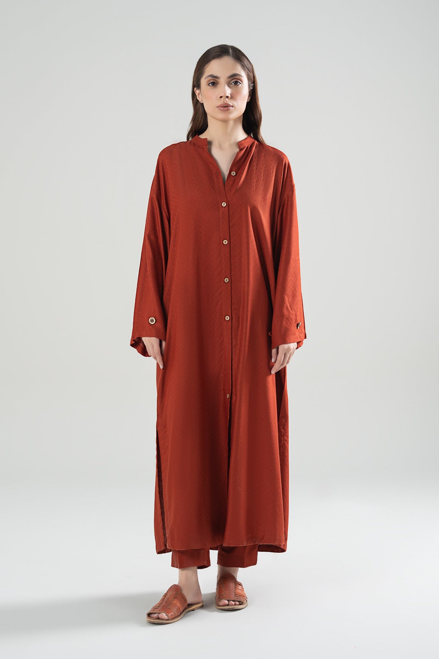 2 Pc Dyed Linen Suit