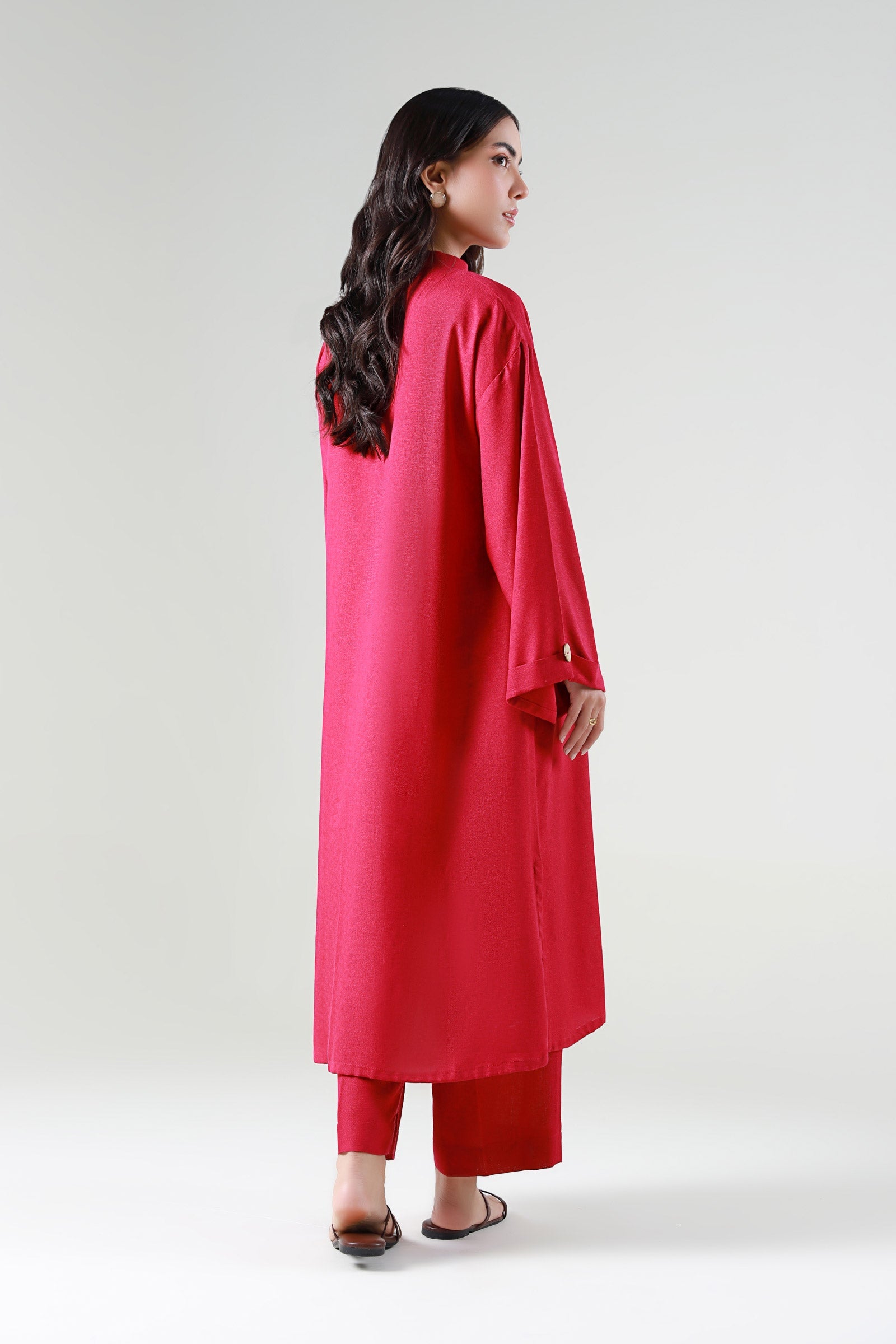 2 Pc Dyed Karandi Suit