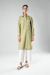 Embroidered Crosshatch Slub Tunic