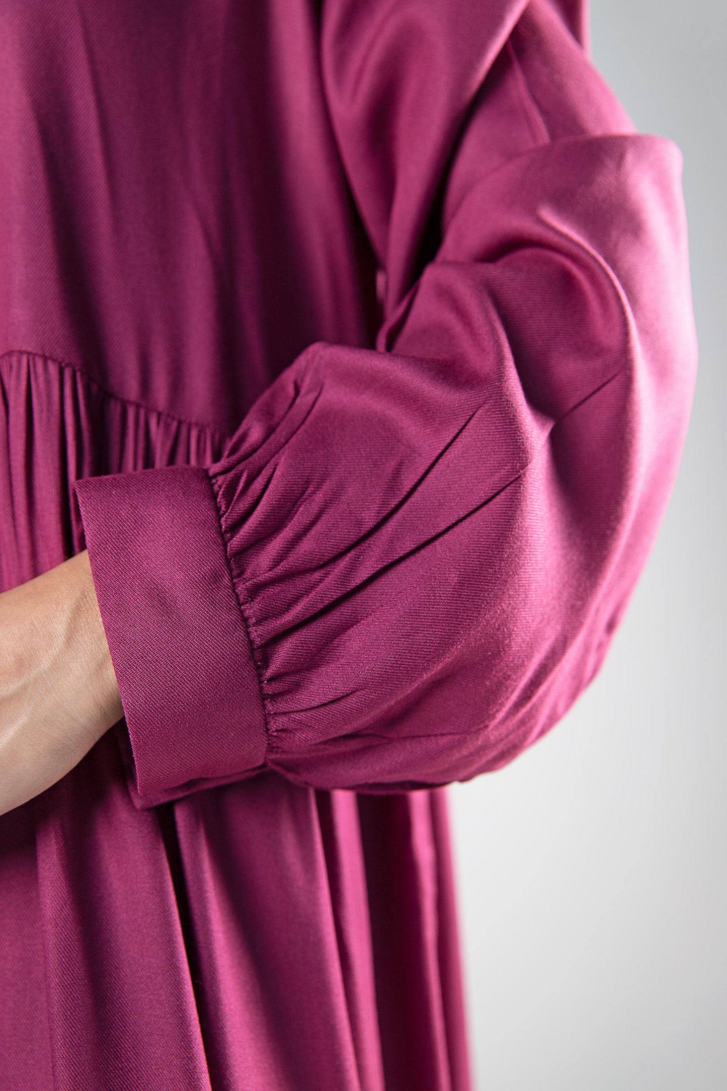 Embroidered Twill Dress
