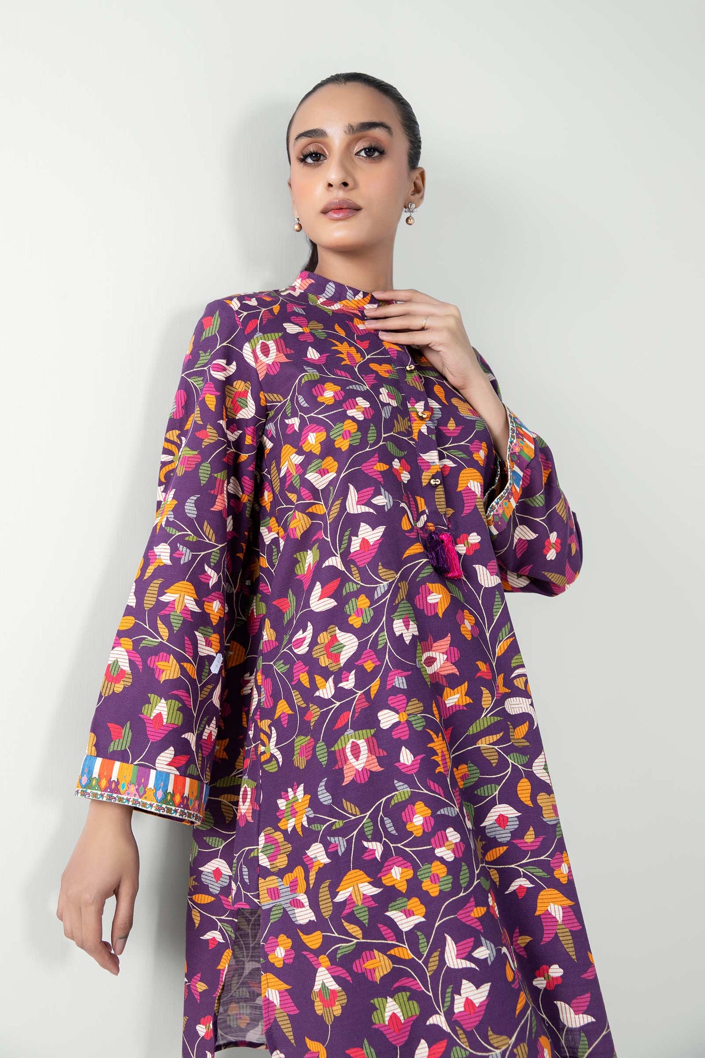 2 Pc Printed Khaddar Suit