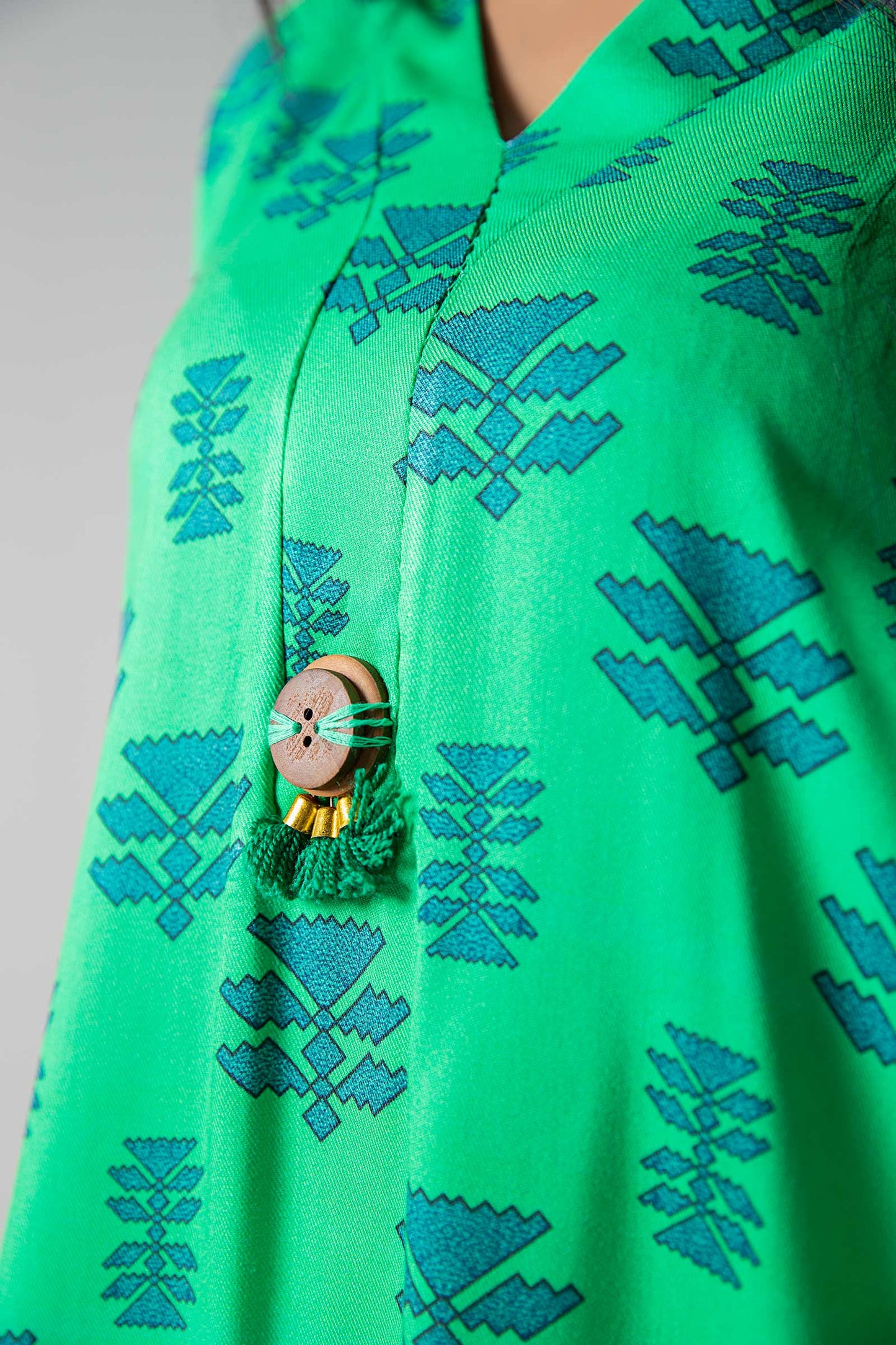 Printed Herringbone Shirt