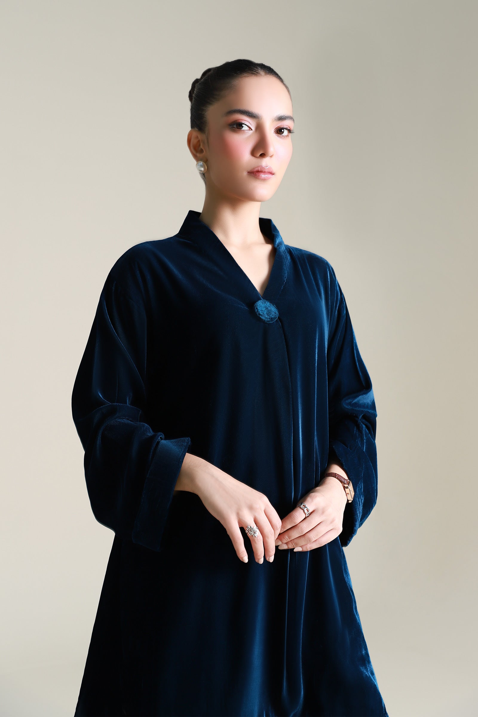 2 Pc Dyed Velvet Suit