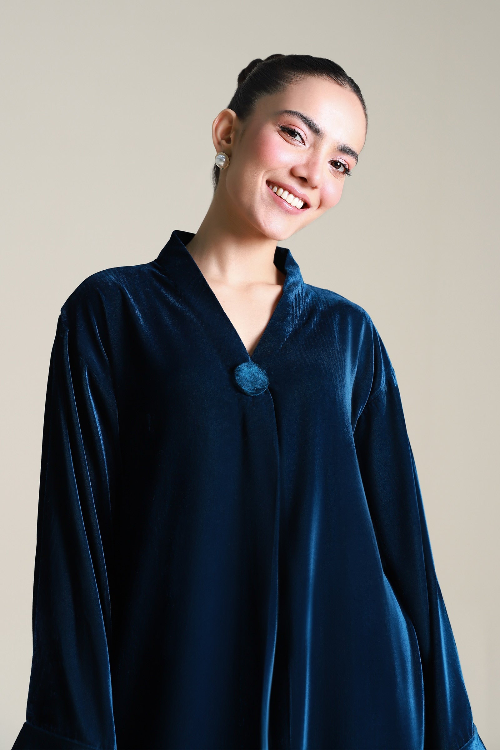 2 Pc Dyed Velvet Suit