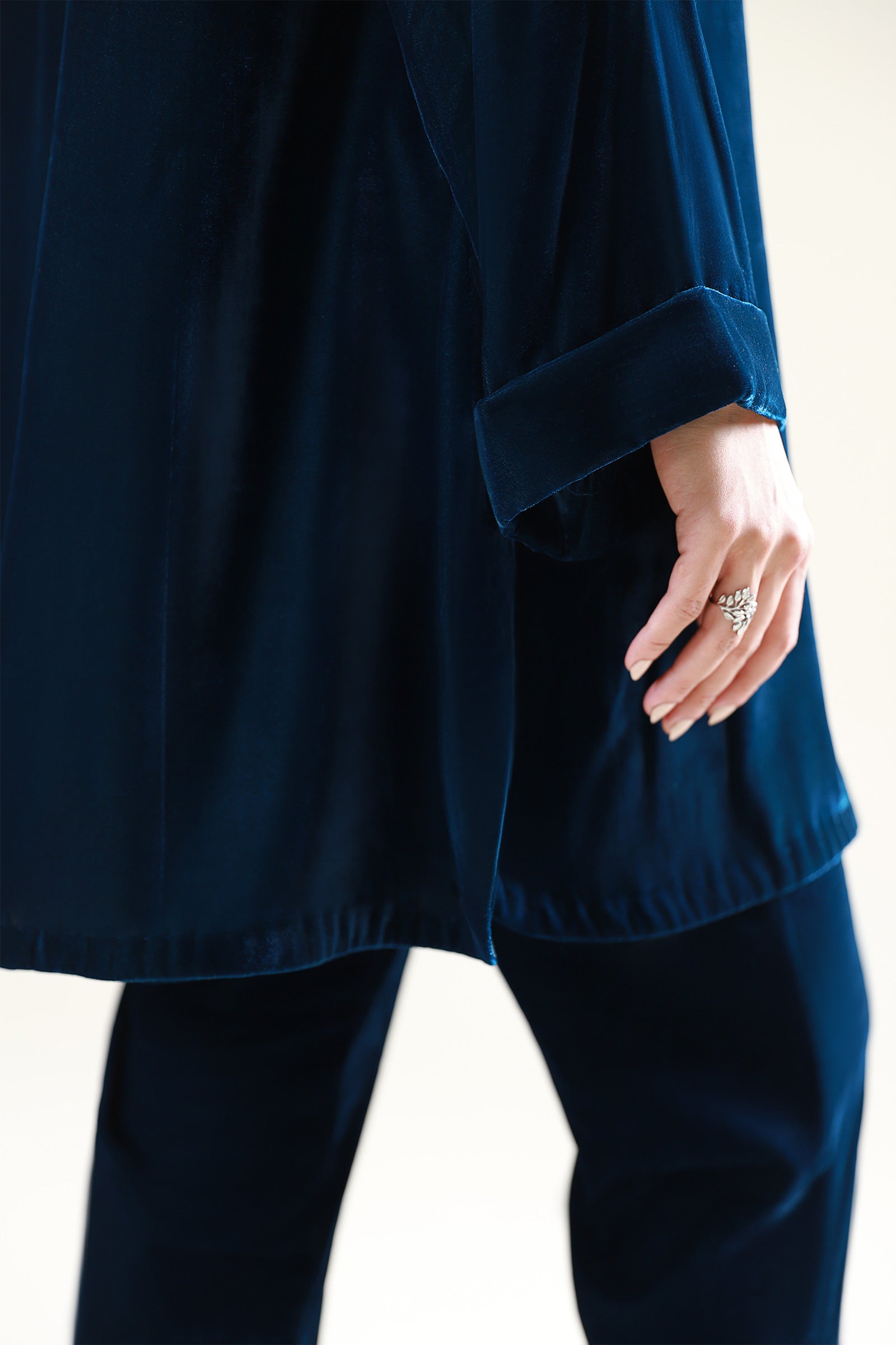 2 Pc Dyed Velvet Suit
