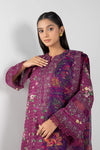 3 Pc Printed Textured Suit