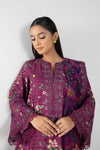3 Pc Printed Textured Suit