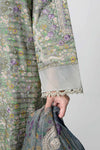 3 Pc Printed Textured Suit