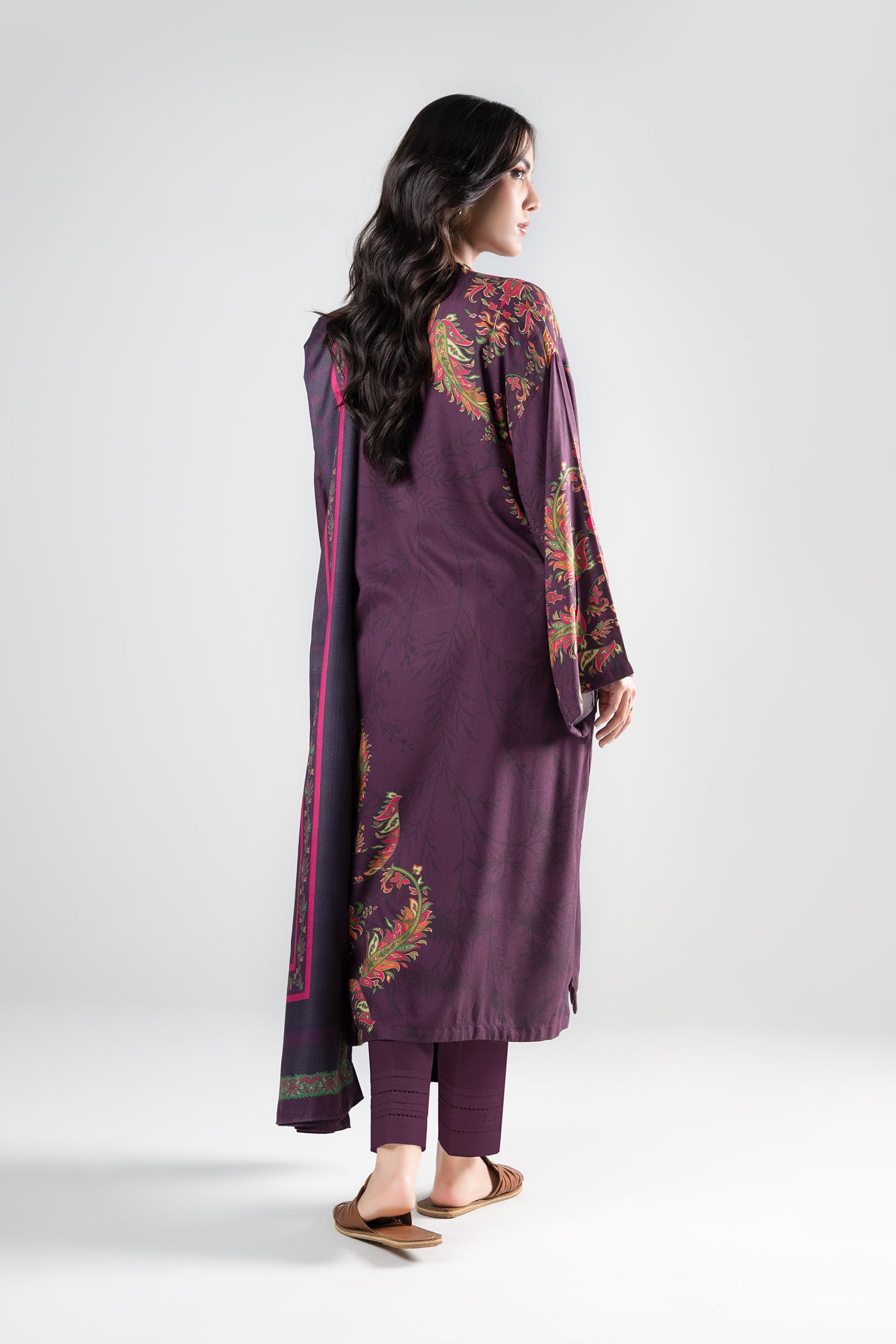 2 Pc Printed Twill Suit