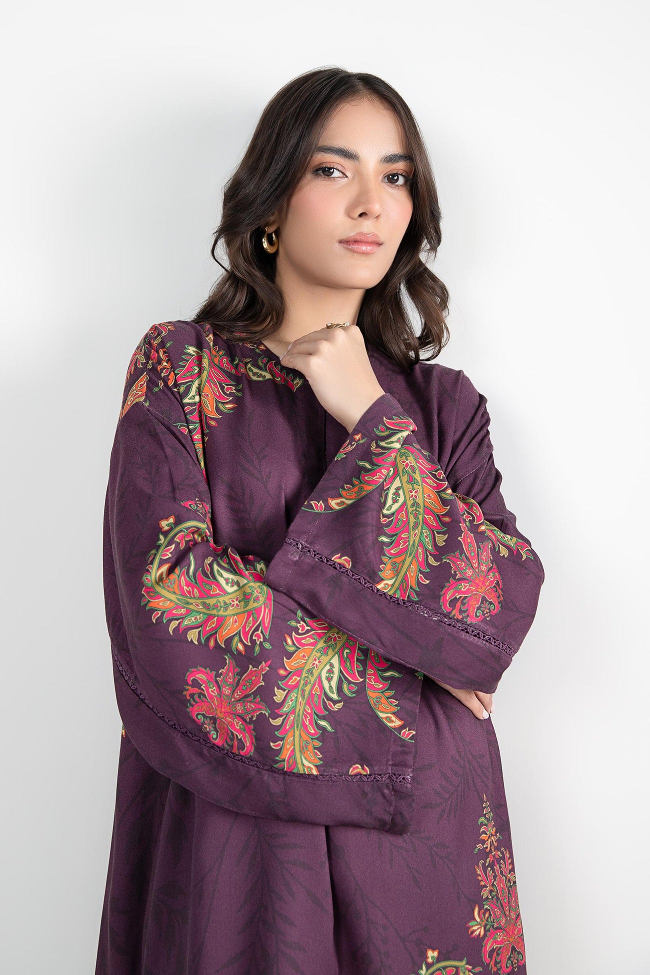 2 Pc Printed Twill Suit