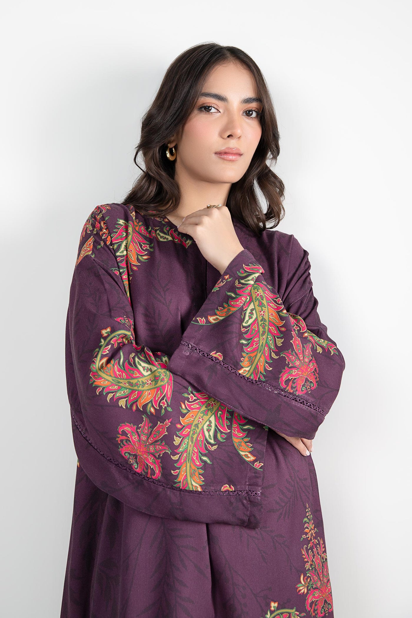 2 Pc Printed Twill Suit