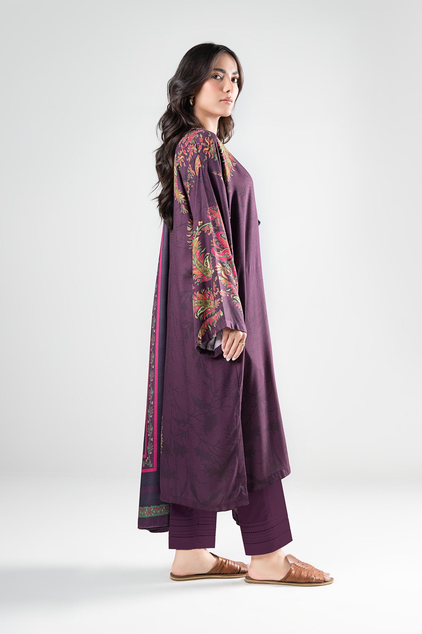 2 Pc Printed Twill Suit
