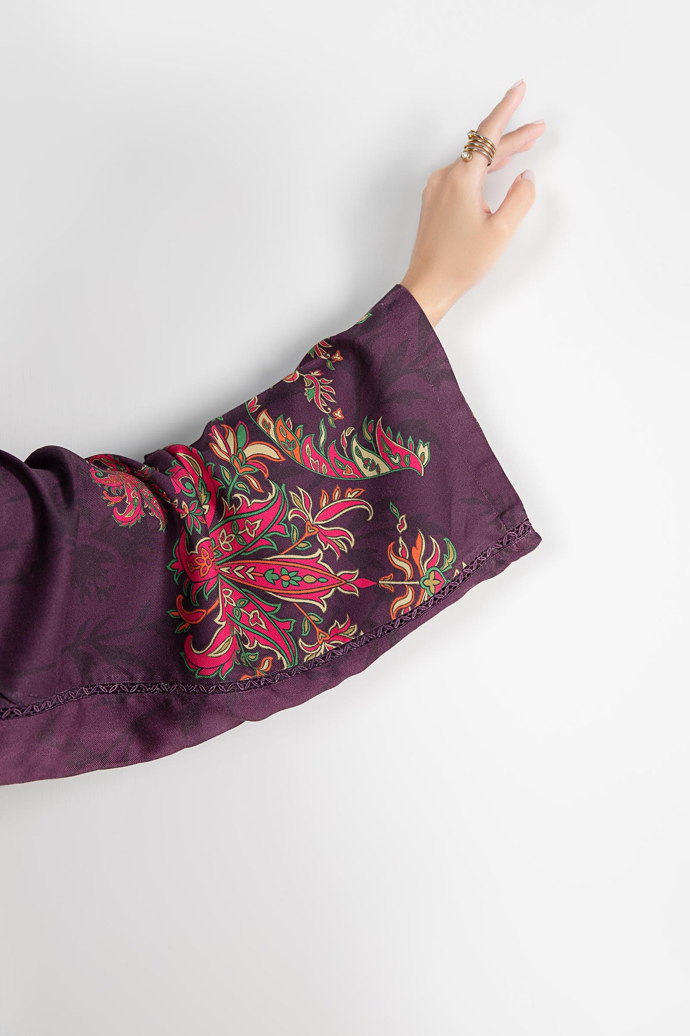 2 Pc Printed Twill Suit