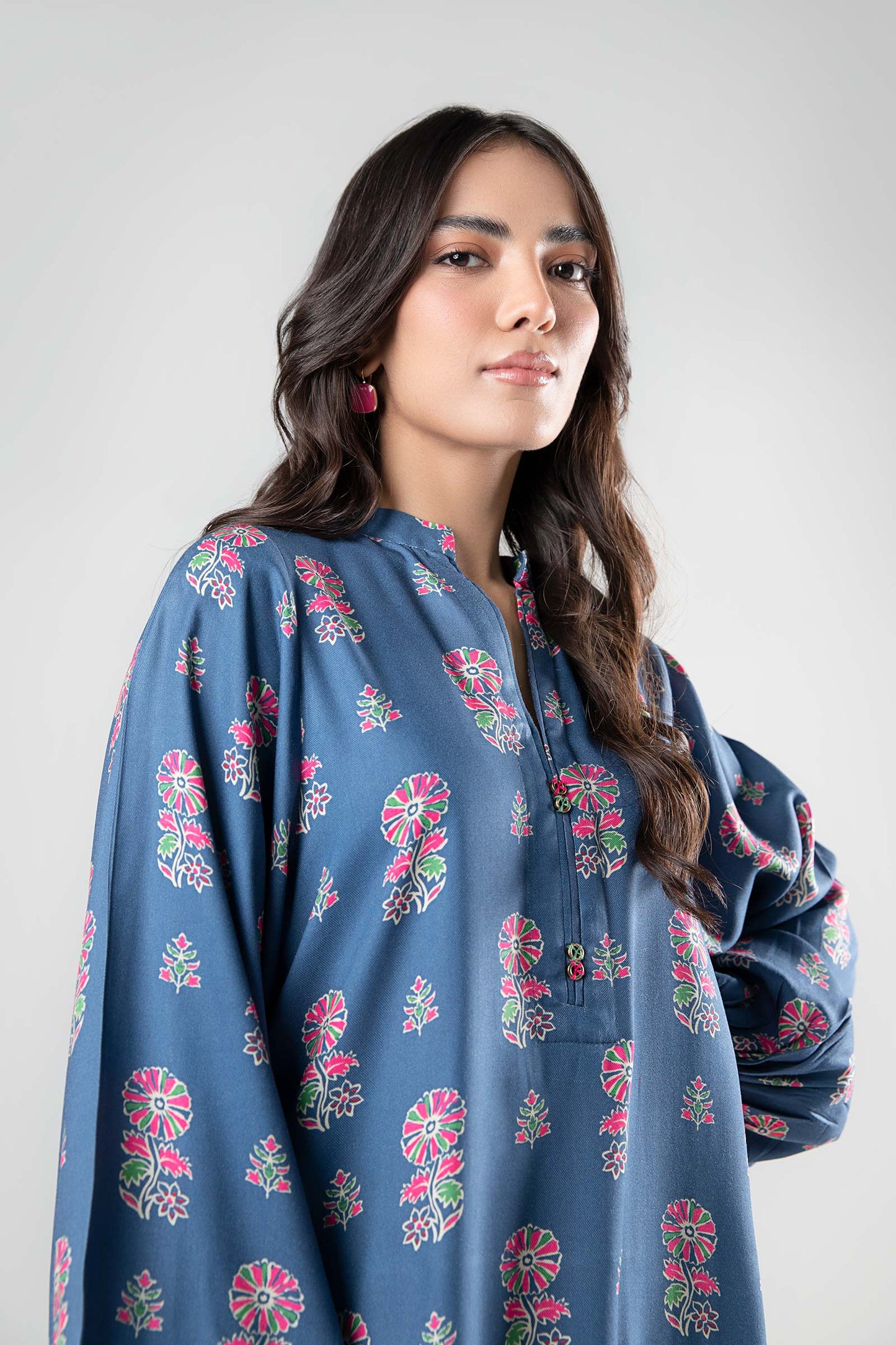2 Pc Printed Twill Suit