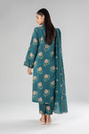 3 Pc Embroidered Slub Suit