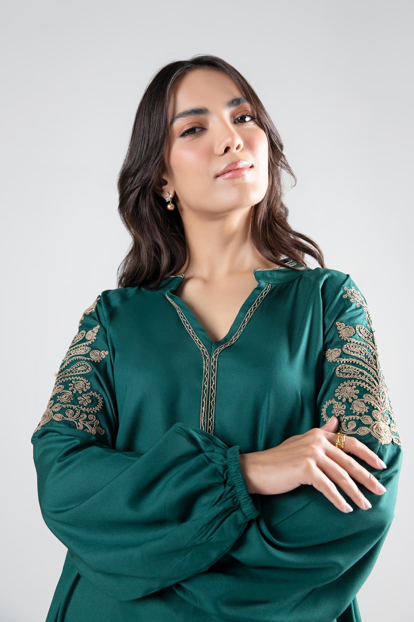 Embroidered Linen Shirt
