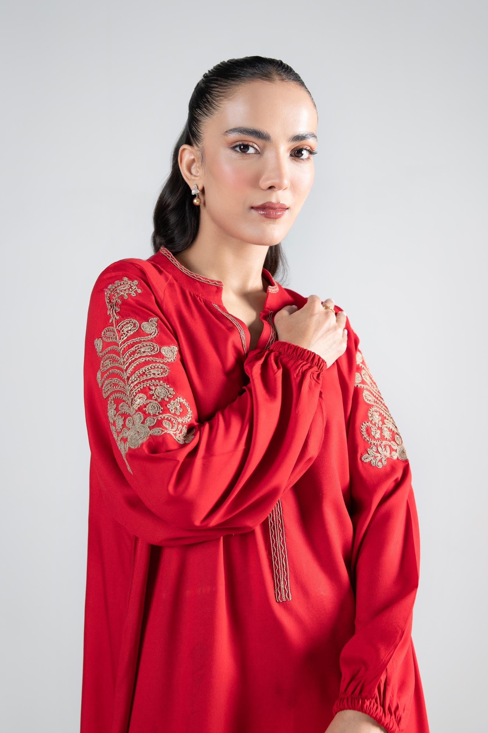Embroidered Linen Shirt