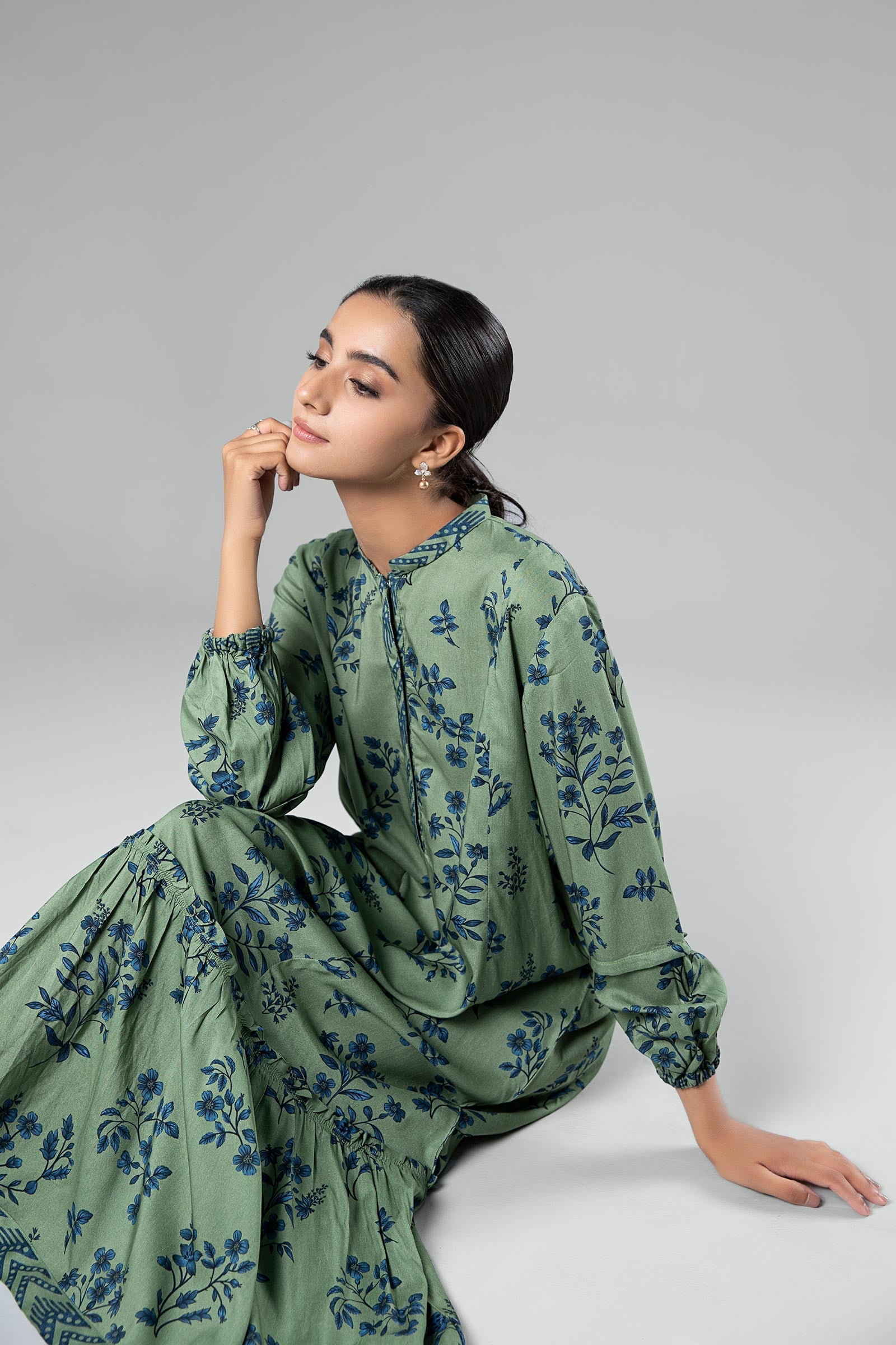 Printed Linen Dress