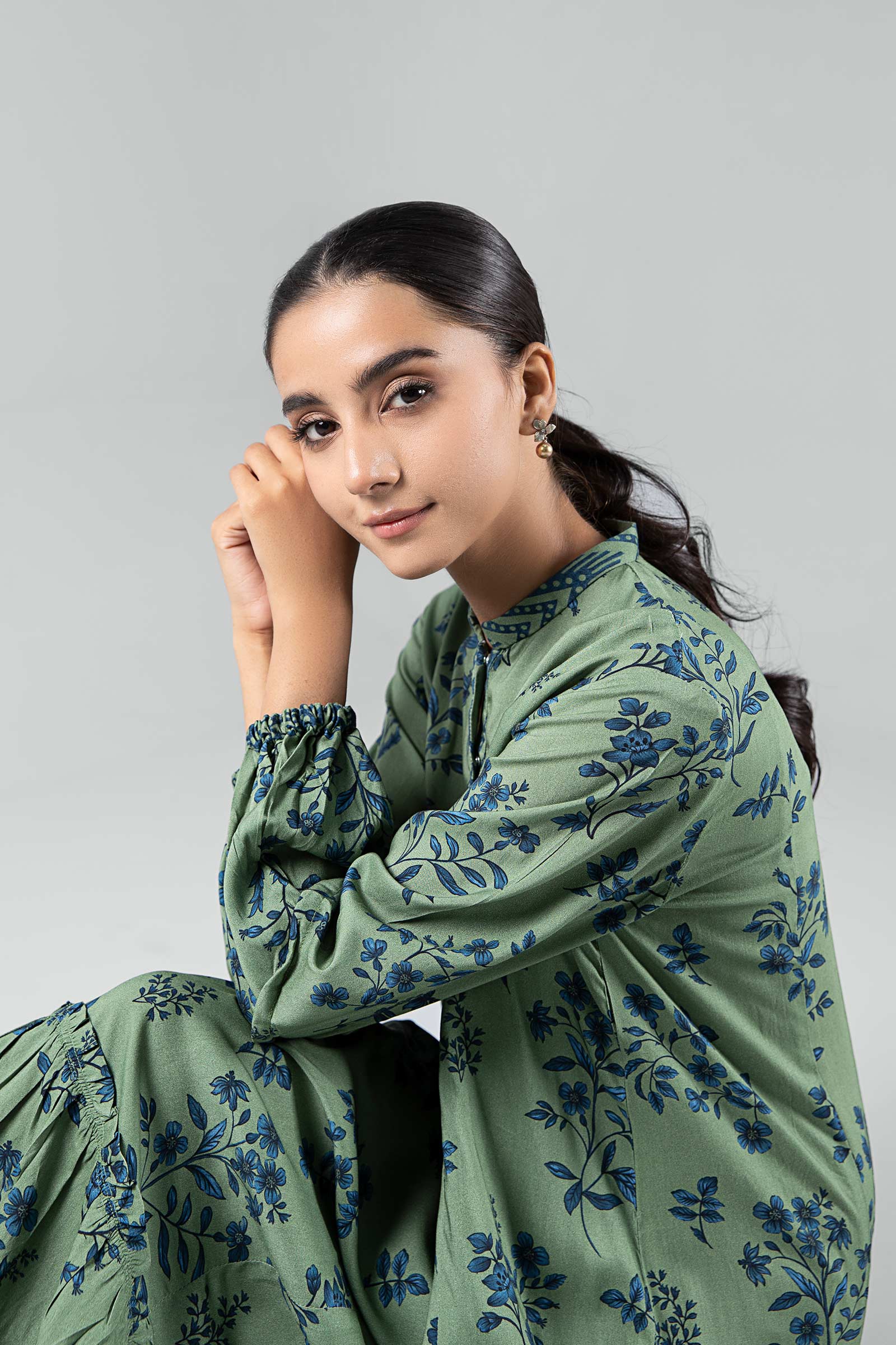 Printed Linen Dress