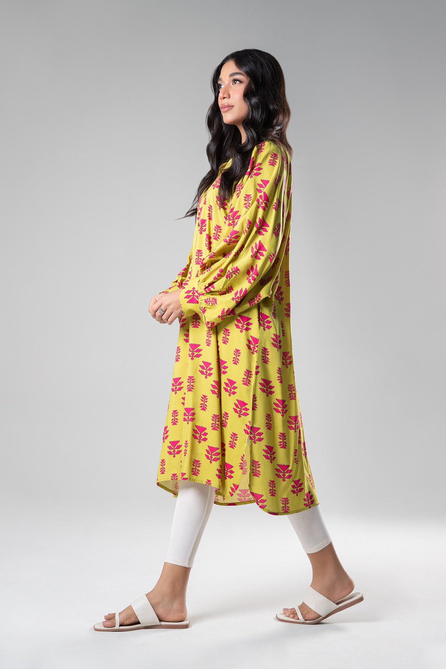Printed Linen Tunic