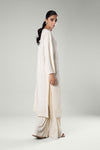 2 Pc Solid Satin Silk Suit