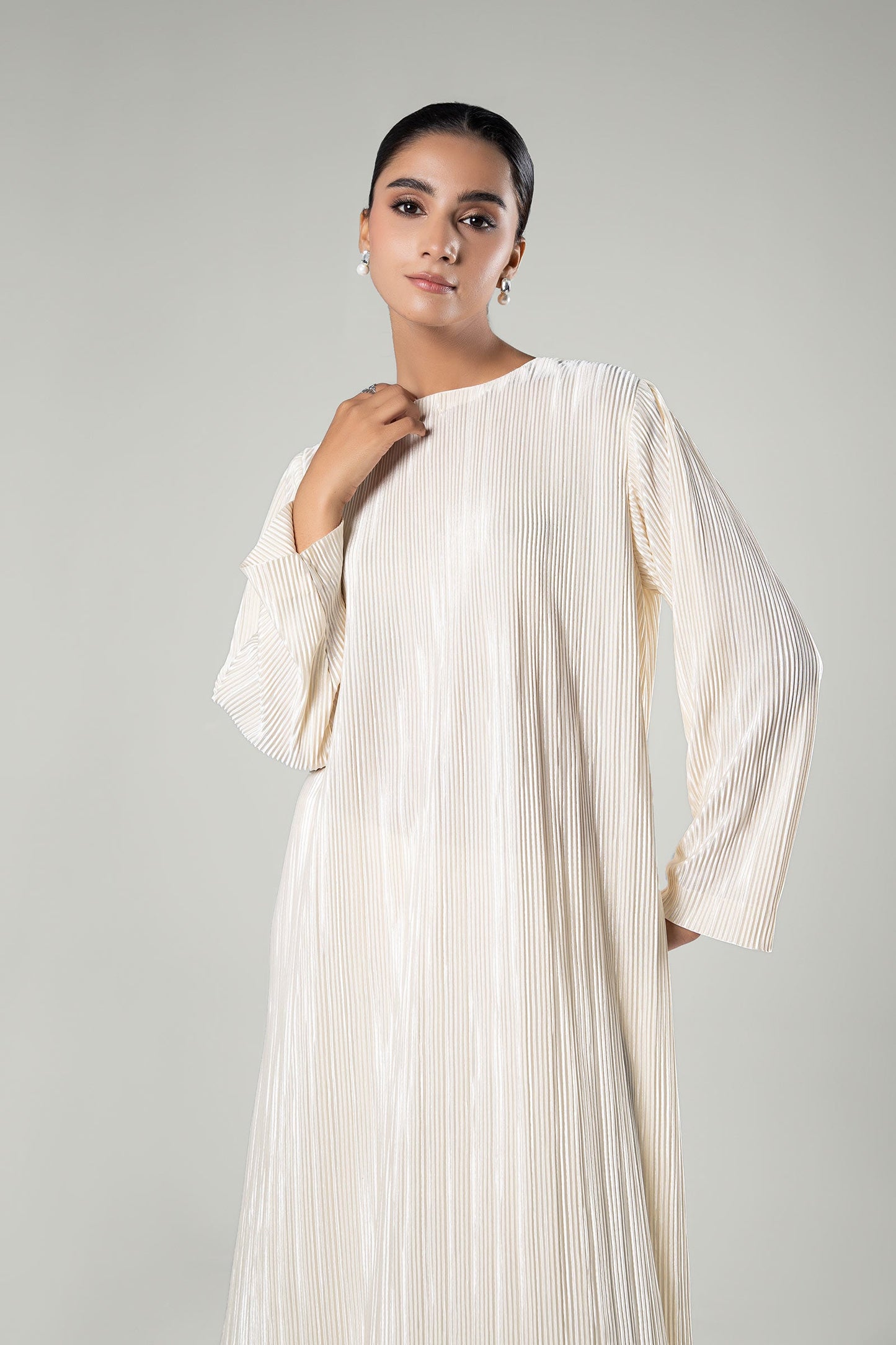 2 Pc Solid Satin Silk Suit