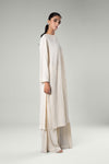 2 Pc Solid Satin Silk Suit