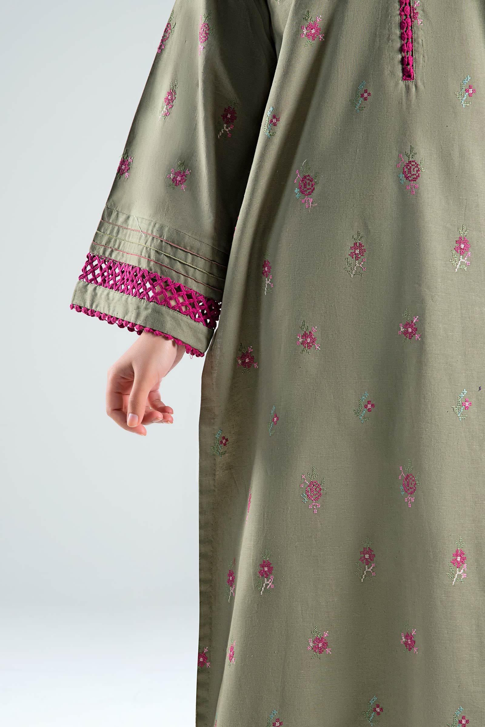 Embroidered Textured Shirt