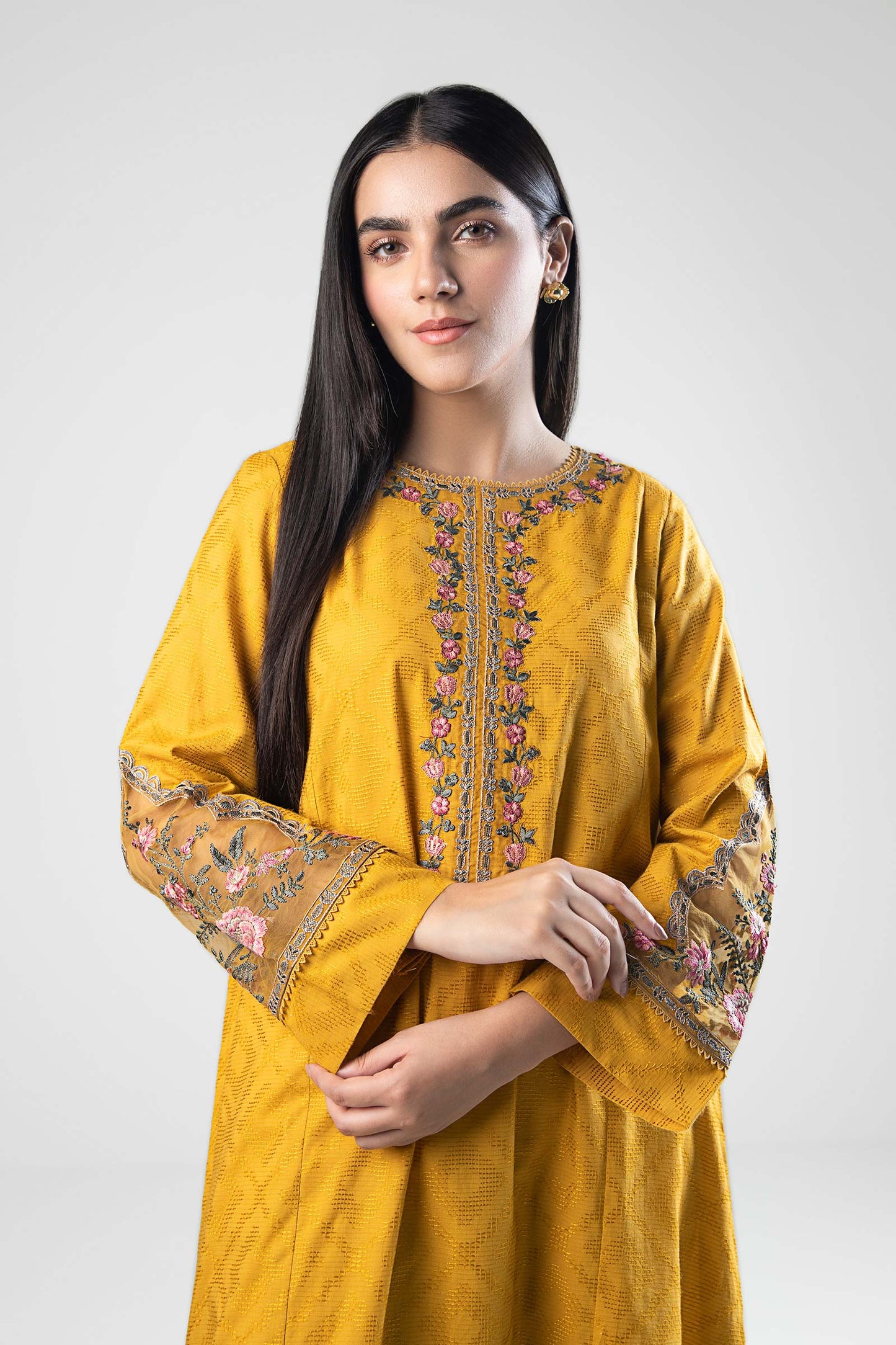 Embroidered Textured Shirt