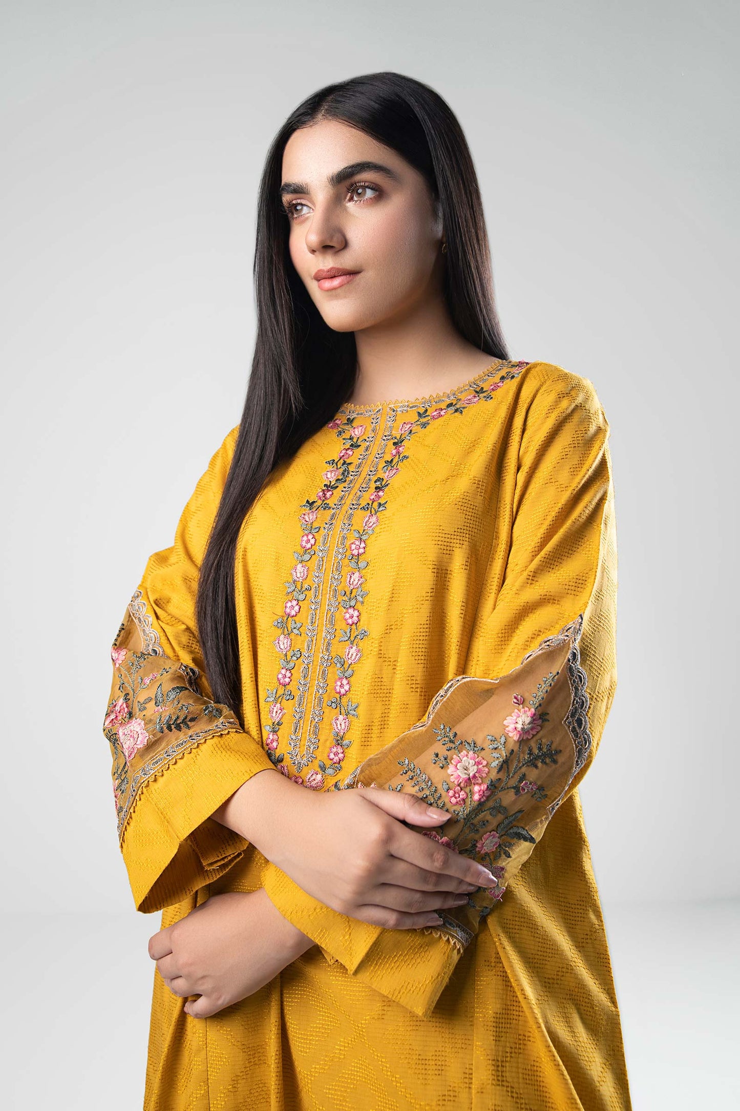 Embroidered Textured Shirt
