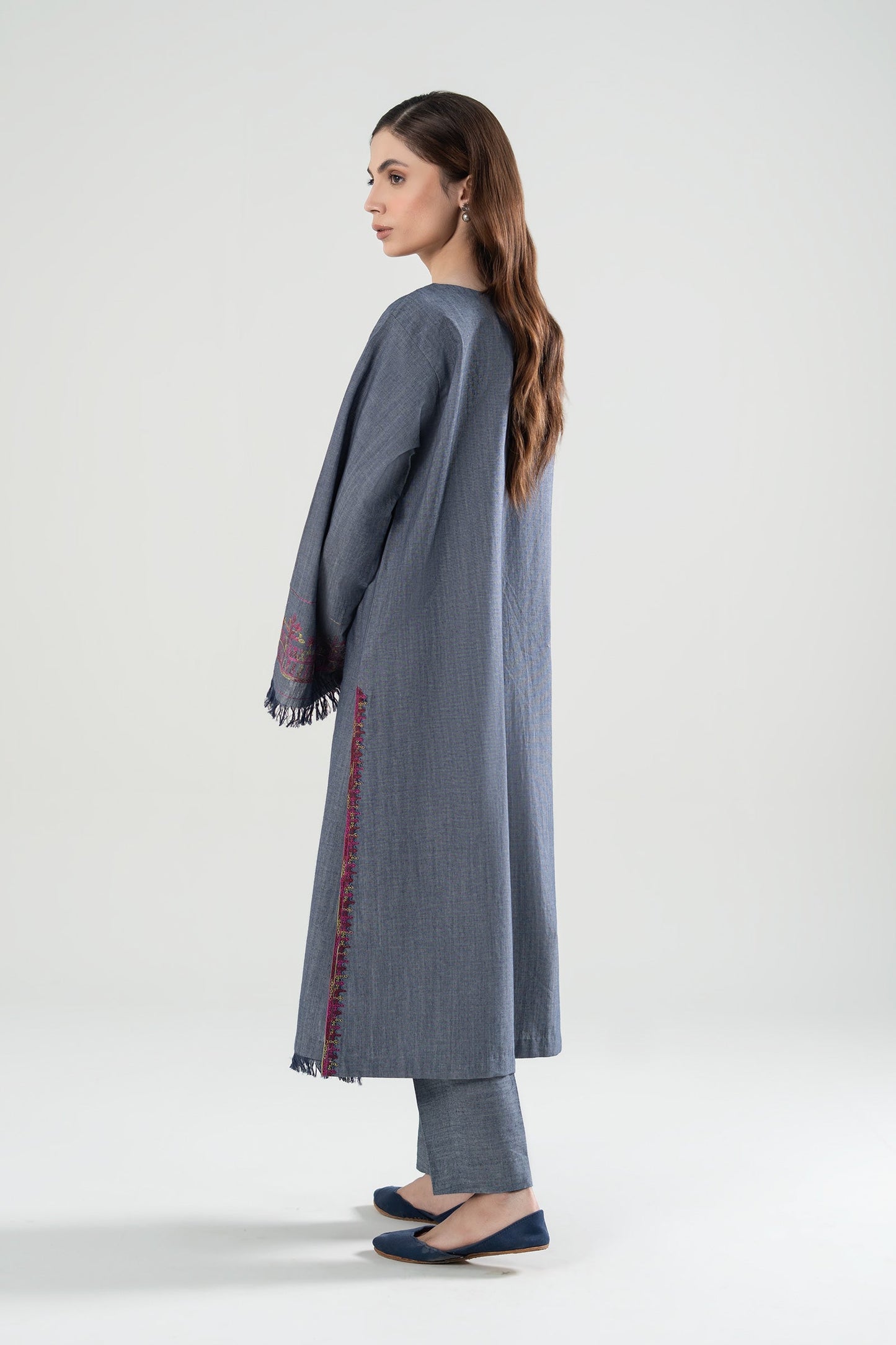 Embroidered Yarn Dyed Shirt