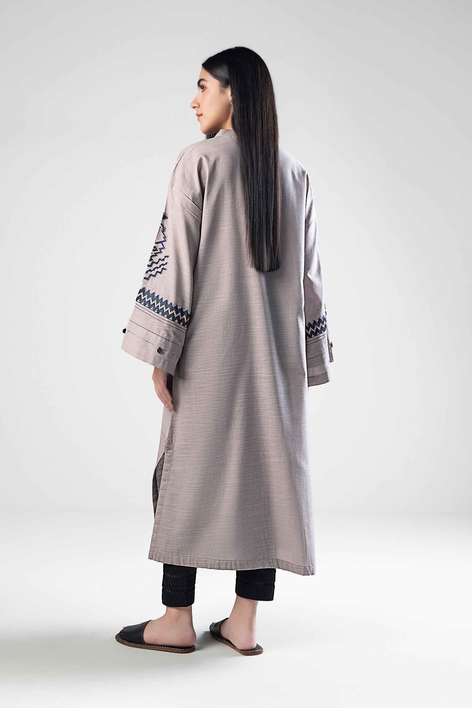 Embroidered Khaddar Shirt