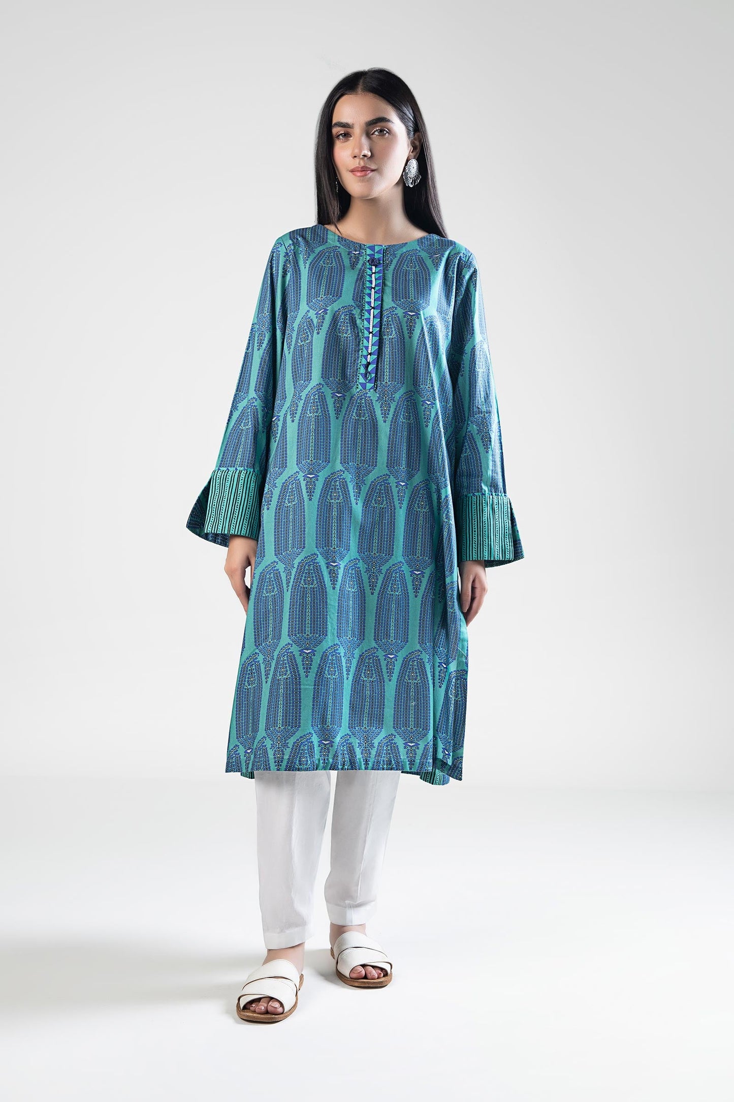 Printed Cambric Shirt