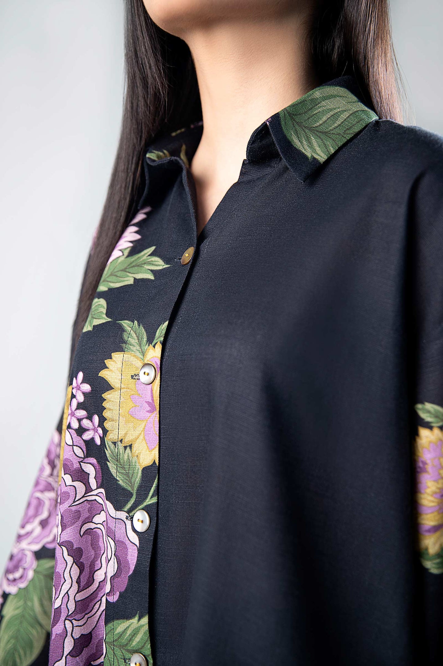 Printed Khaddar Shirt