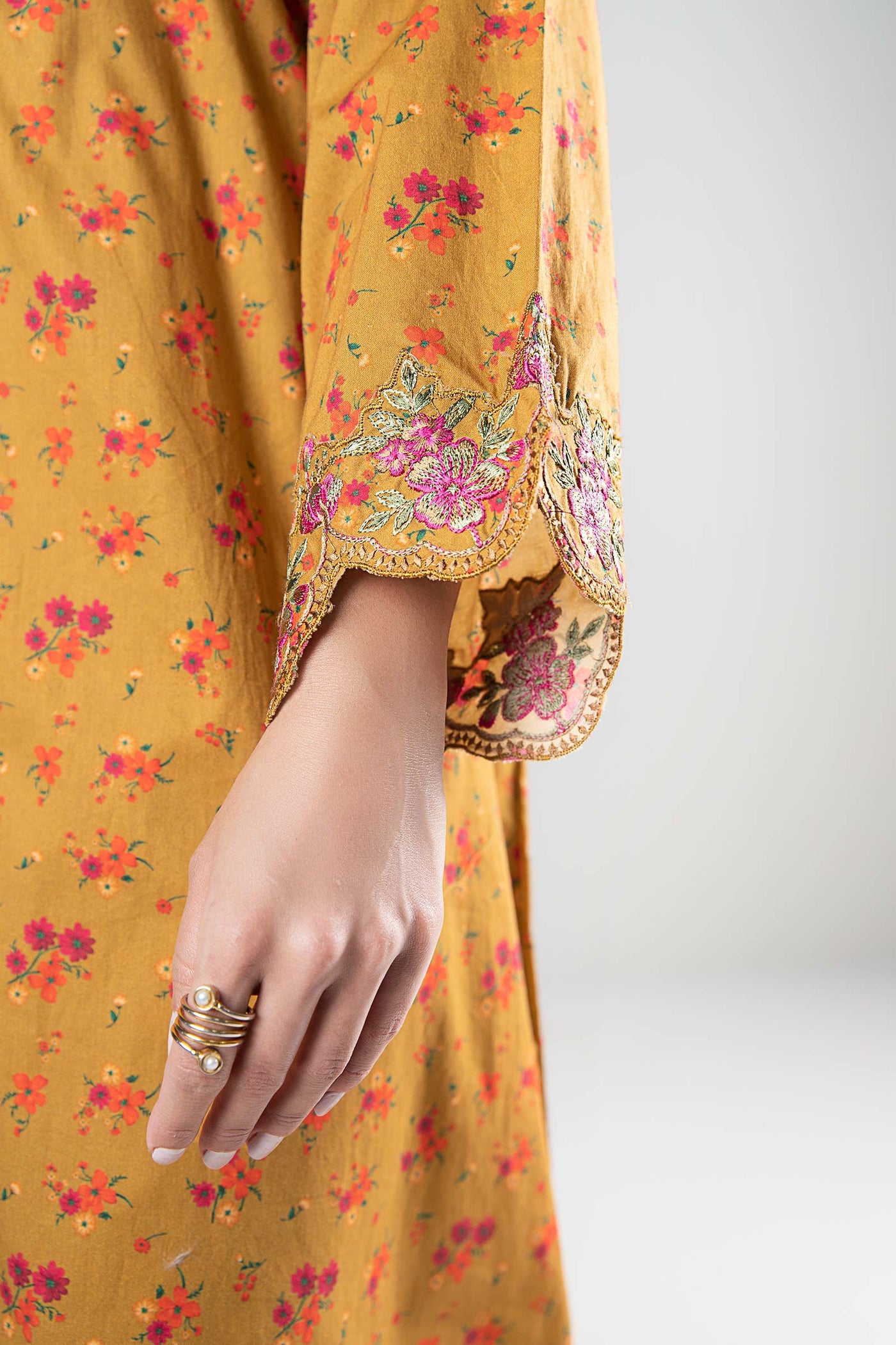 2 Pc Printed Cambric Suit