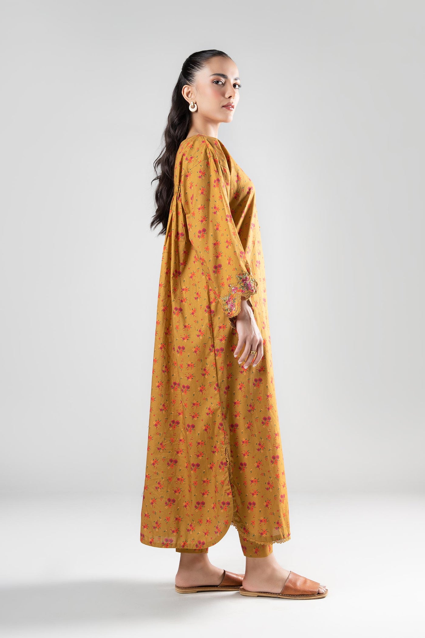 2 Pc Printed Cambric Suit