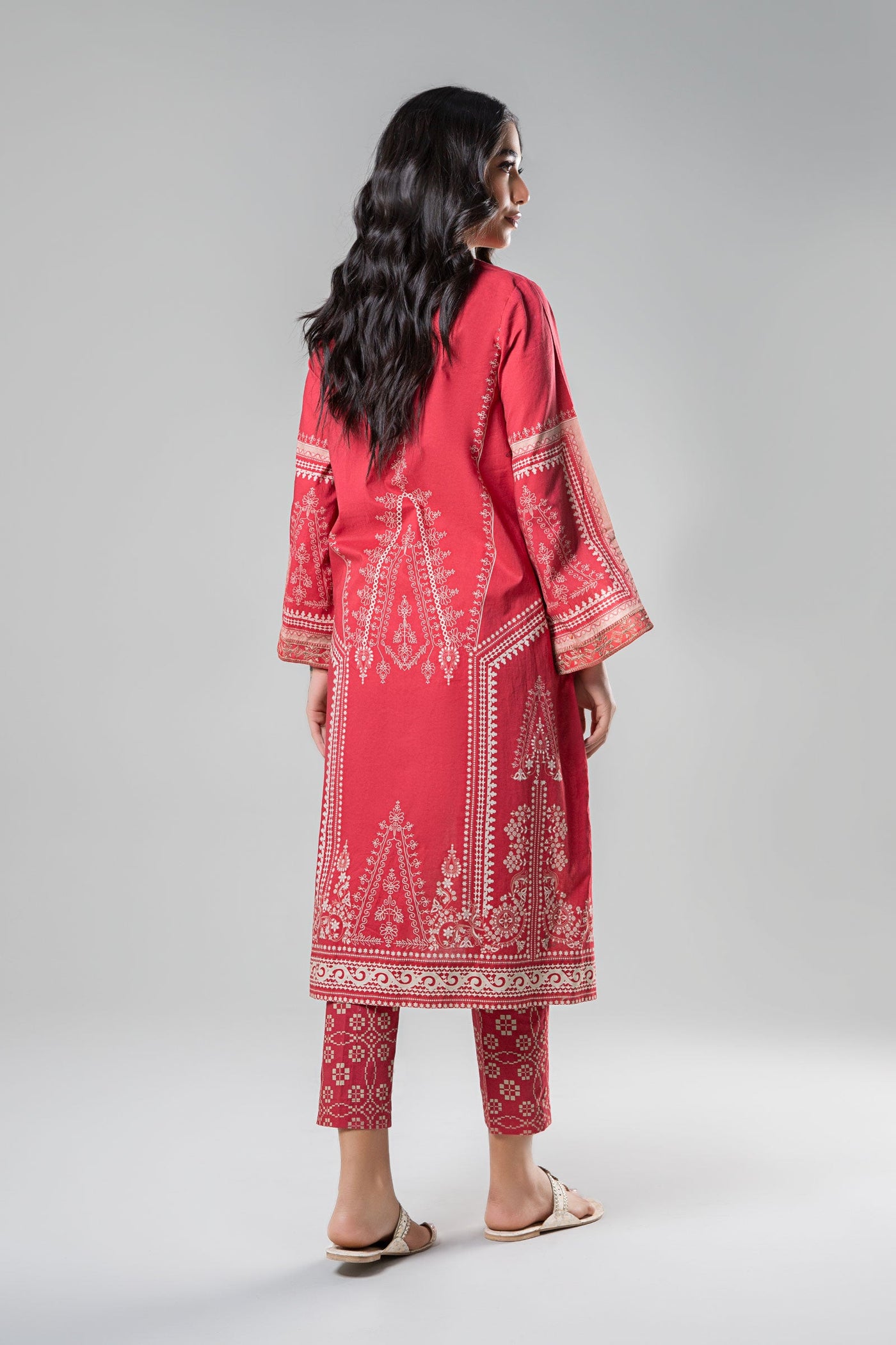 2 Pc Printed Cambric Suit