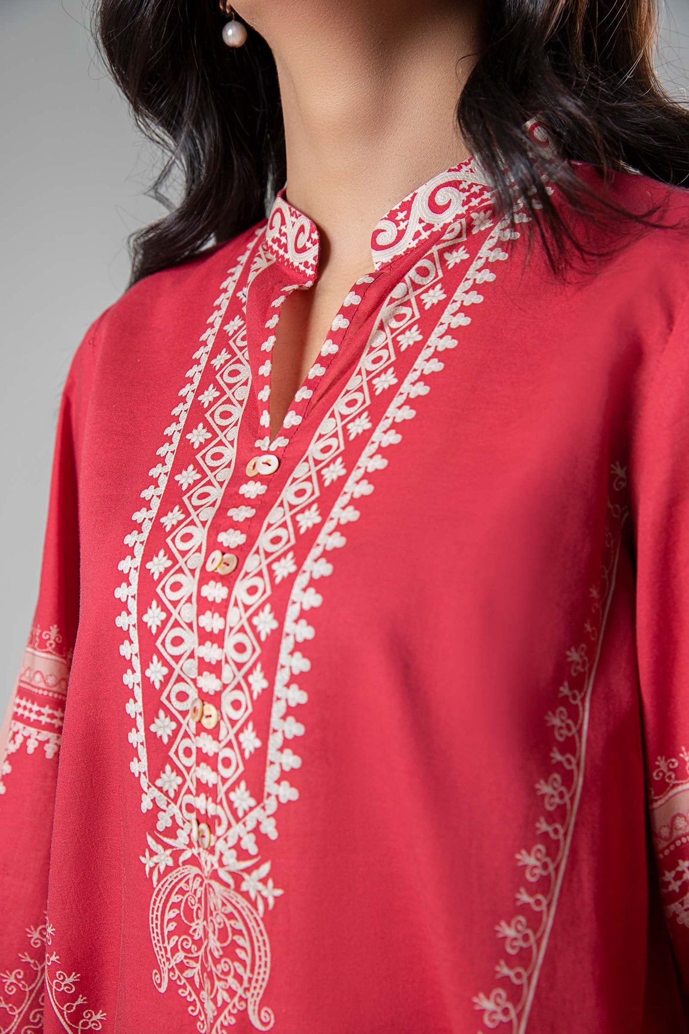 2 Pc Printed Cambric Suit