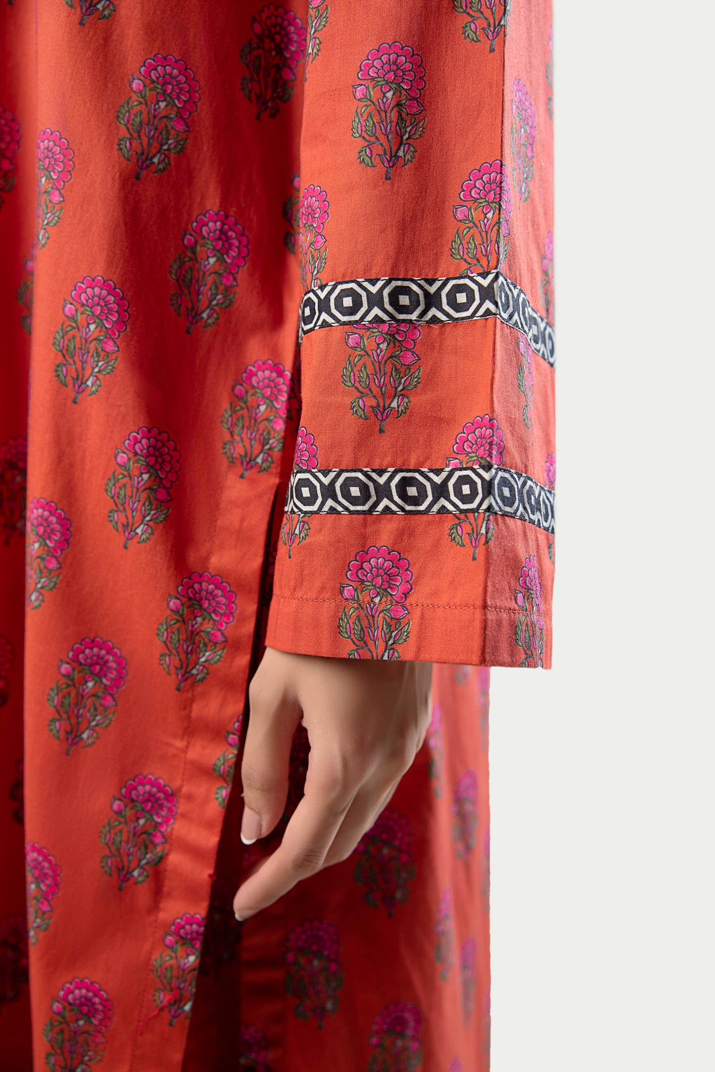 2 Pc Printed Cambric Suit
