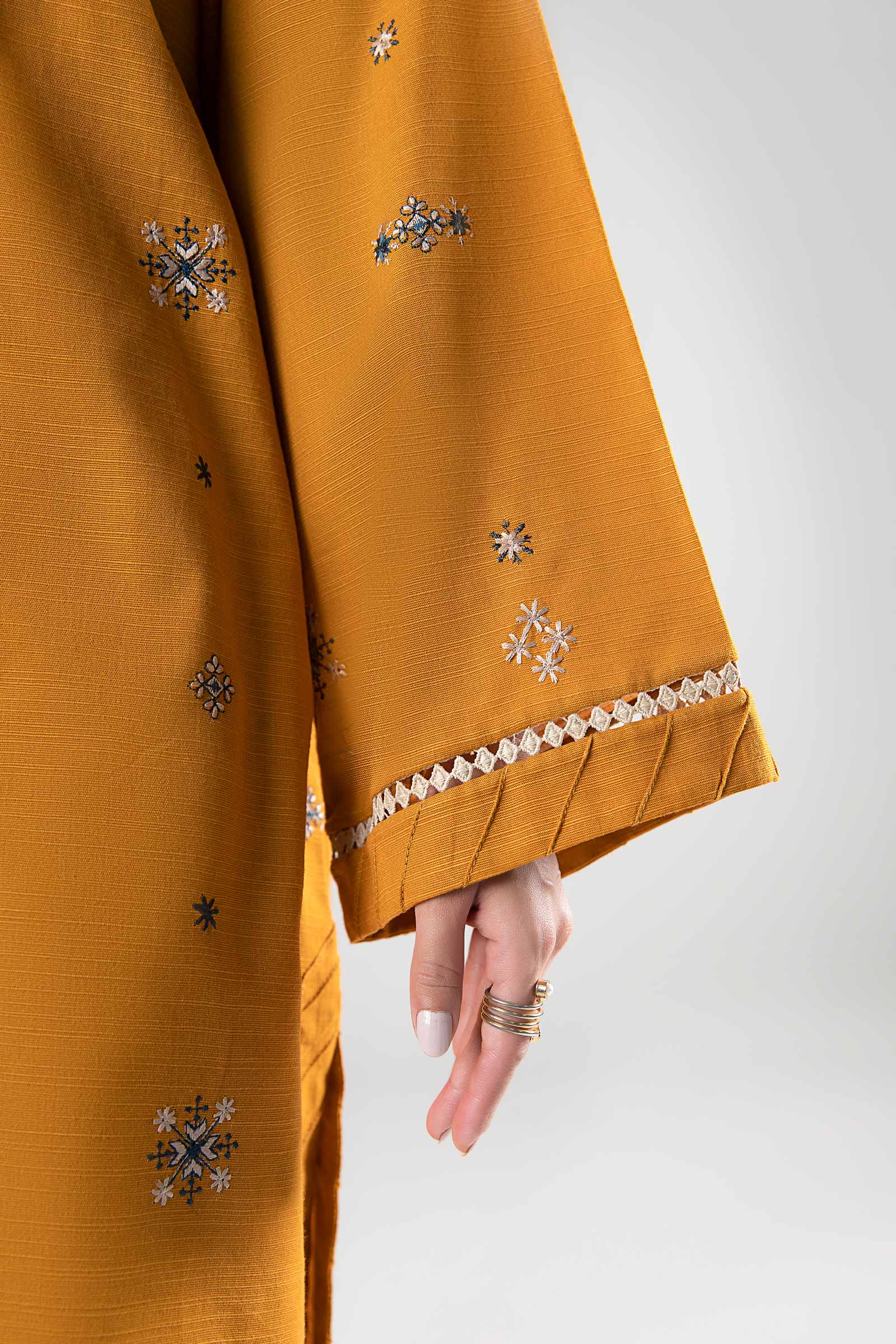 3 Pc Embroidered Khaddar Suit