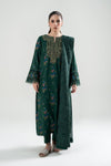 3 Pc Embroidered Karandi Suit