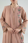 3 Pc Embroidered Karandi Suit