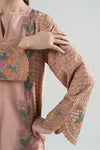 3 Pc Embroidered Karandi Suit